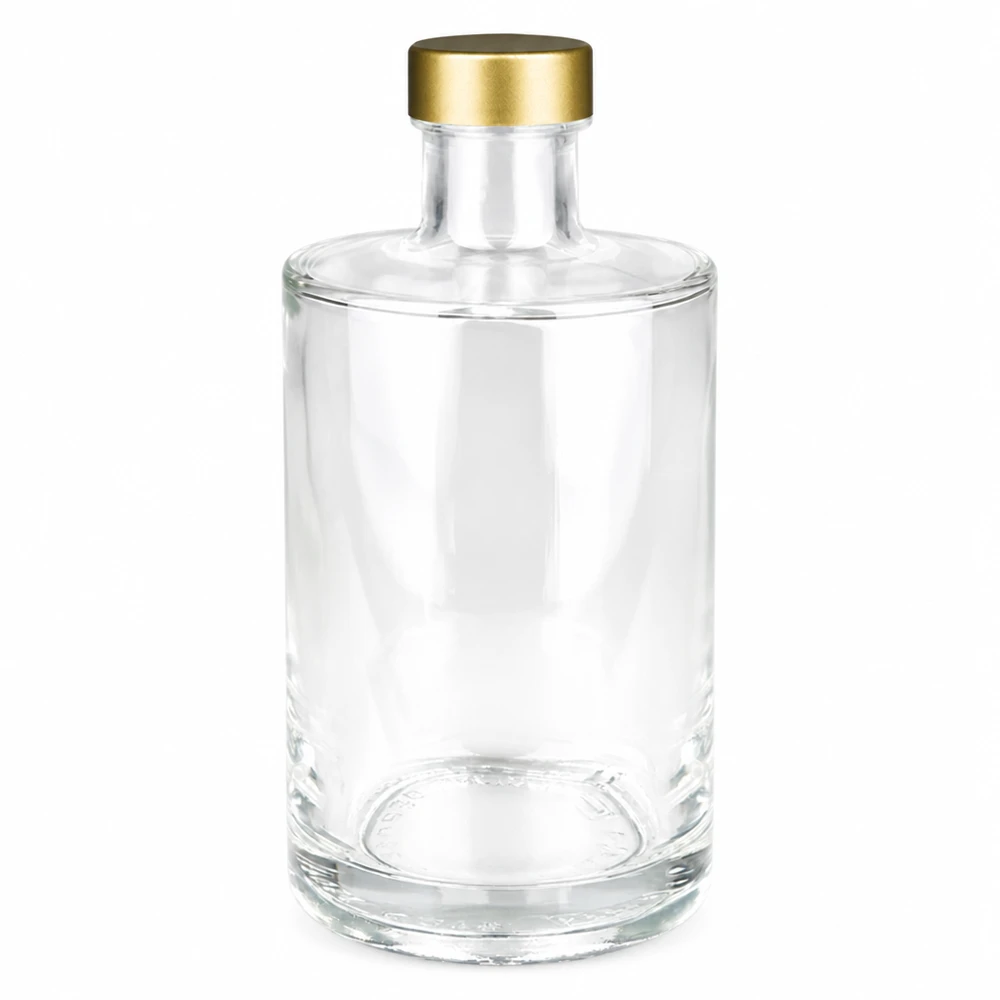 375ml Glasflasche Sam mit goldenem UNiTWIST Schraubverschluss transparent leer Produktfoto
