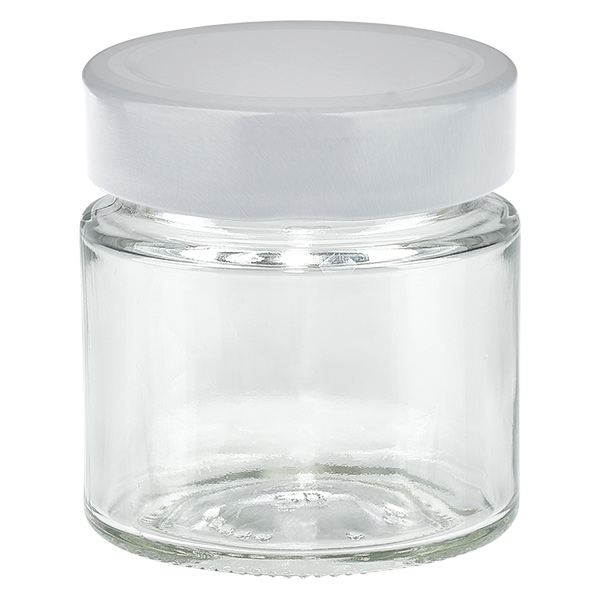 135ml Rundglas + BasicSeal Deckel weiß deep UNiTWIST