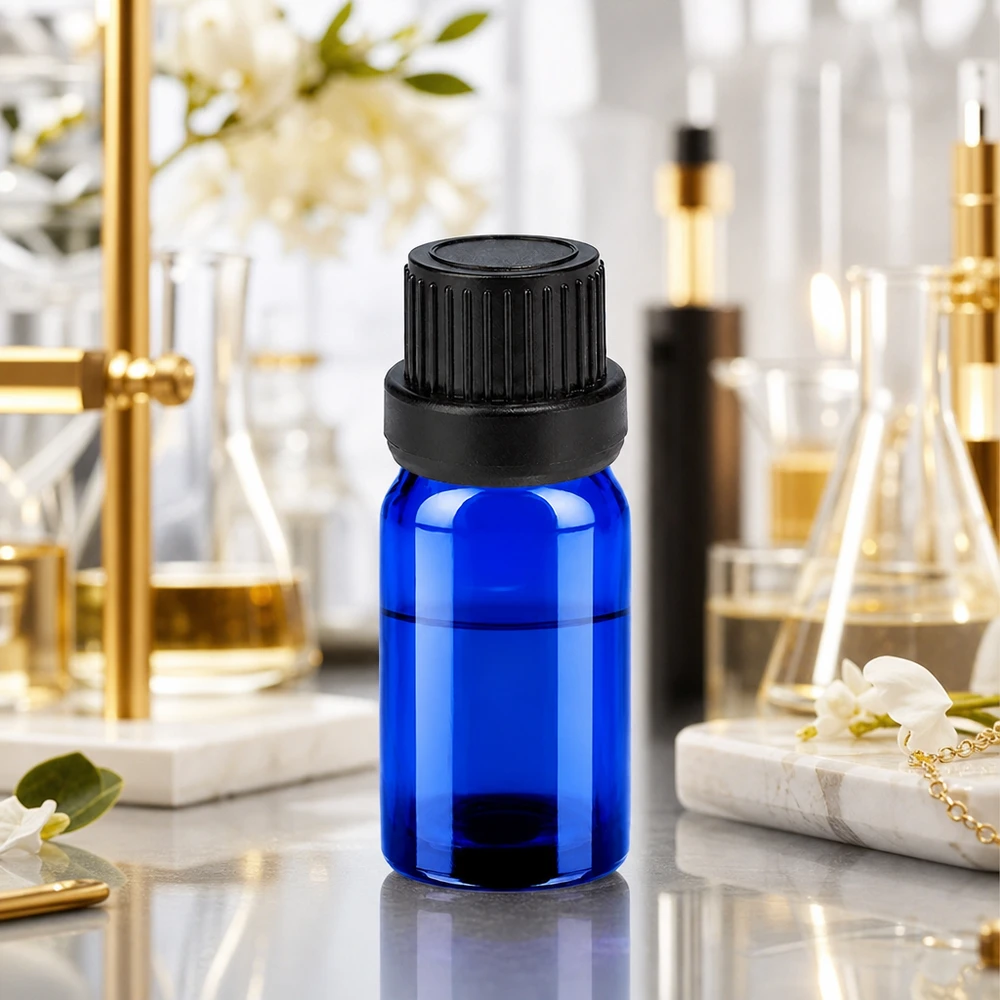 Vielseitige blaue 5ml Tropfflasche OV BlueLine UT18 für DIY Kosmetik und Naturheilkunde