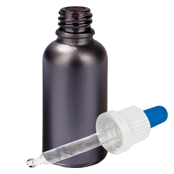 30ml Pipettenflasche weiß/blau Originalitätsverschluss BlackLine UT18/30 30ml Pipettenflasche weiß/blau Originalitätsverschluss BlackLine UT18/30