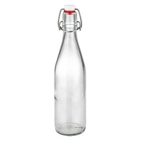 500ml Glasflasche mit Bügelverschluss PVC transparent leer Getränkeflasche zum Befüllen