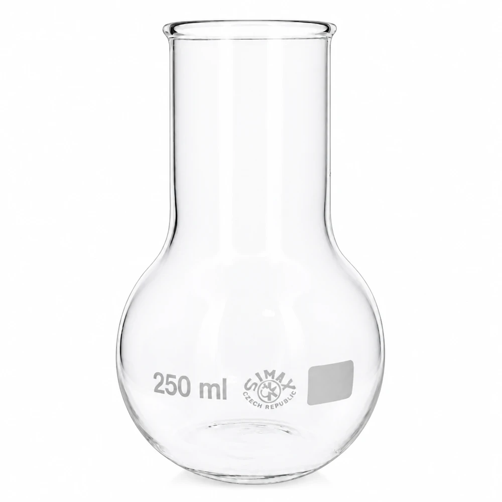 Rundkolben 250ml mit breitem Hals aus temperaturbeständigem Glas für Erhitzungsverfahren