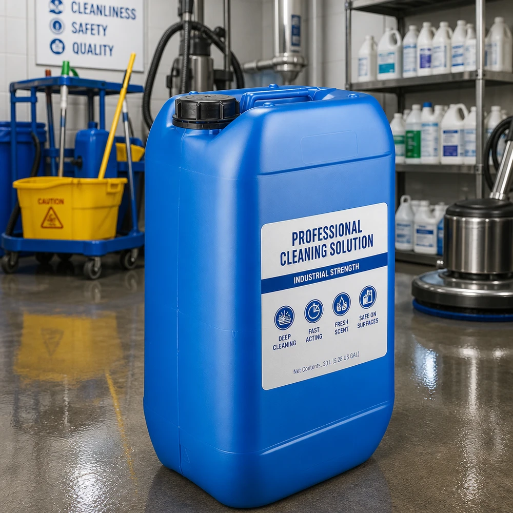 Kanister 15 Liter blau mit Schraubverschluss Originalitätsverschluss Lagerfähiger Gewerbekanister 15 Liter blau mit Originalverschluss für Reinigungschemikalien