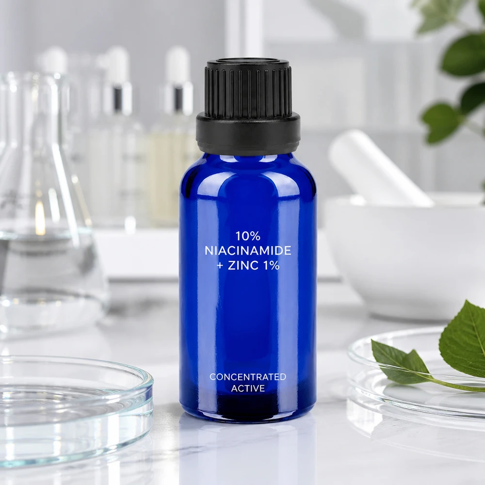 20ml Flasche 11mm Schraubverschluss schwarz Originalitätsverschluss BlueLine UT18/20 Handliche 20ml Glasflasche mit schwarzem Verschluss für DIY Hautpflege und Seren