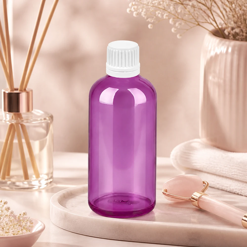 Premium 100ml PurpleLine Tropfflasche mit UT18/100 Standard für pharmazeutische Anwendungen