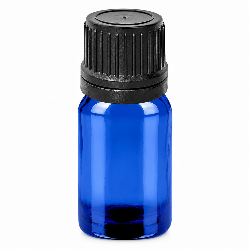5ml Tropfflasche 1mm schwarz Originalitätsverschluss BlueLine UT18/5 Professionelle blaue Tropfflasche 5ml mit schwarzem OV-Verschluss für genaue Portionierung