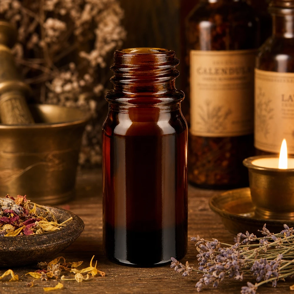 Traditionelle braune 5ml Apothekenflasche ApoGlas für Tinkturen und homöopathische Mittel