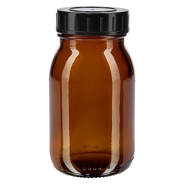 150ml Weithalsflasche Braunglas mit Schraubdeckel