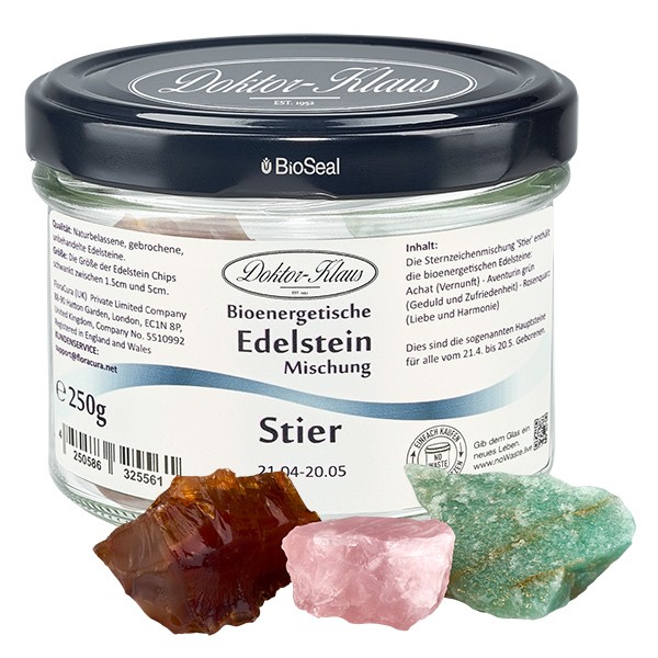 Stier Sternzeichen Edelsteine Doktor-Klaus noWaste Stier Sternzeichen Edelsteine Doktor-Klaus noWaste