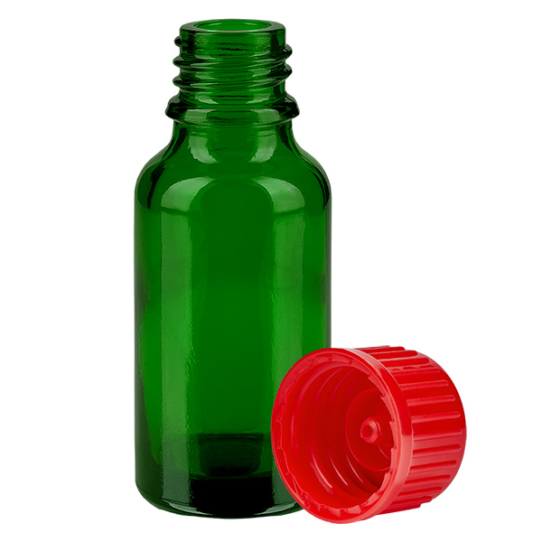 20ml Flasche 11mm Schraubverschluss rot Standard GreenLine UT18/20 20ml Flasche 11mm Schraubverschluss rot Standard GreenLine UT18/20