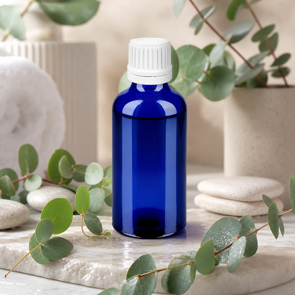 50ml Tropfflasche 0.7mm weiß Originalitätsverschluss BlueLine UT18/50 Professionelle 50ml Tropfflasche mit sicherem Verschluss für Laboranwendungen BlueLine UT18/50