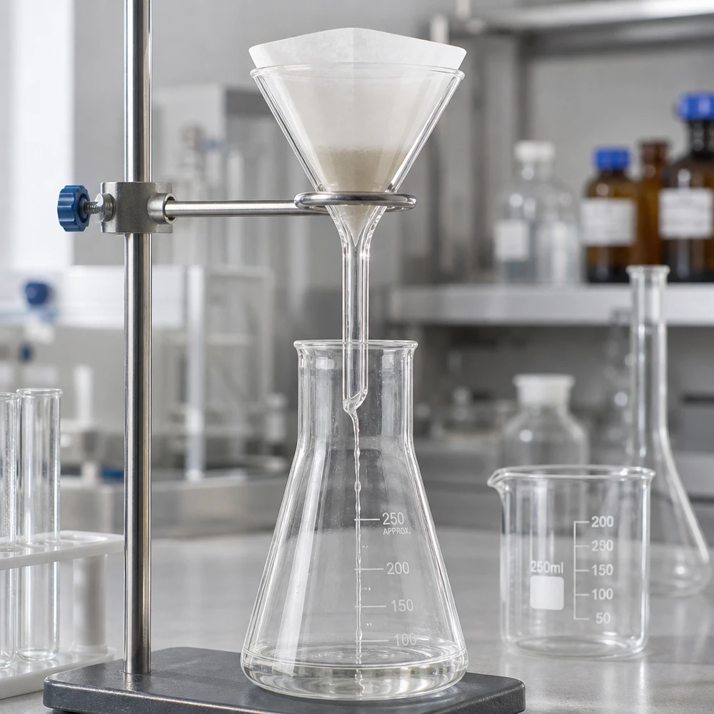 Trichter ø45mm Borosilikat Winkel 60 Kurzstil Chemietrichter Kurzstil Borosilikat mit 45mm Durchmesser für sichere Flüssigkeitsübertragung