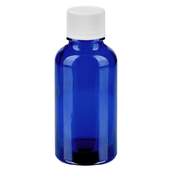 30ml Flasche 11mm Schraubverschluss weiß Standard BlueLine UT18/30