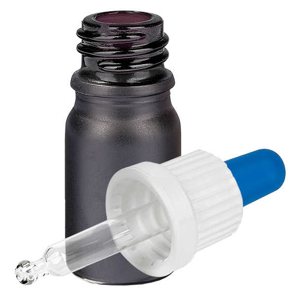 5ml Pipettenflasche weiß/blau Originalitätsverschluss BlackLine UT18/5