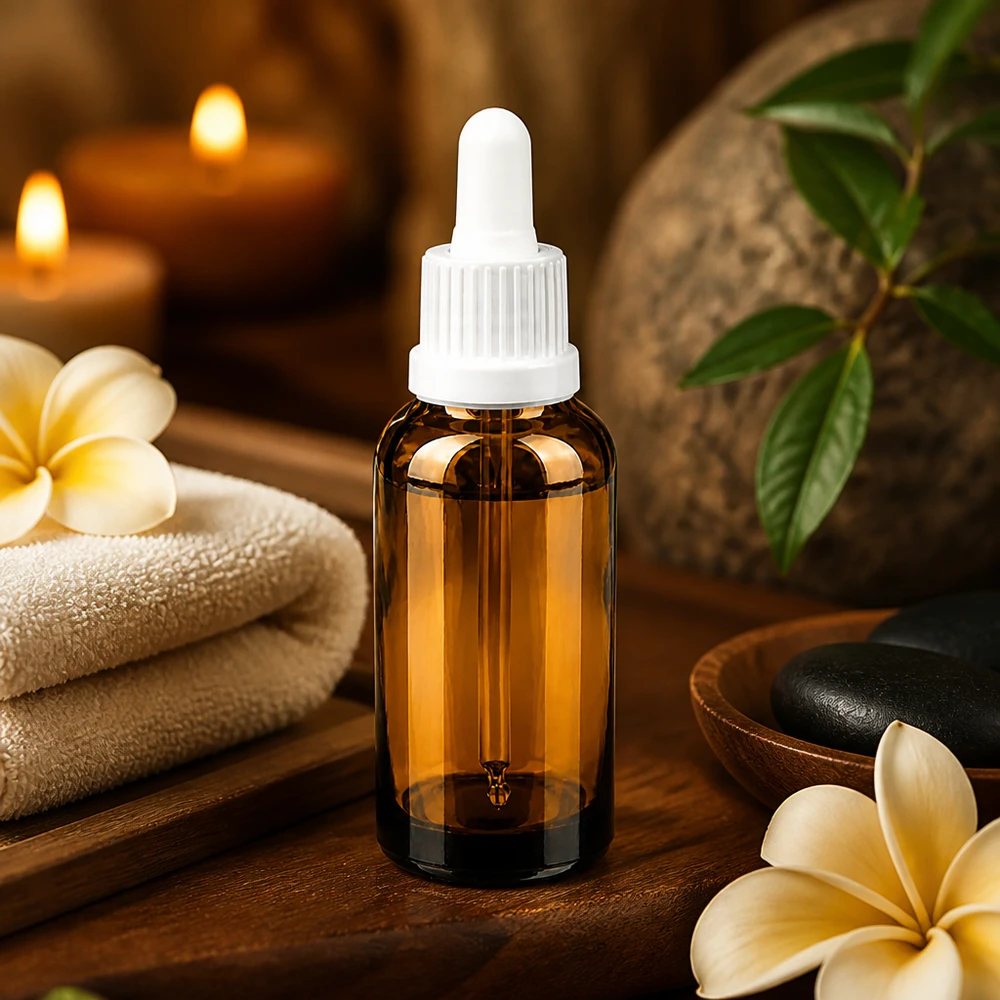 30ml Pipettenflasche in Apothekerqualität mit auslaufsicherem weißem Verschluss