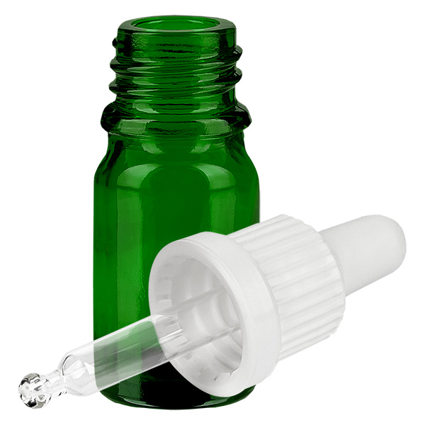 5ml Pipettenflasche weiß Originalitätsverschluss GreenLine UT18/5 5ml Pipettenflasche weiß Originalitätsverschluss GreenLine UT18/5