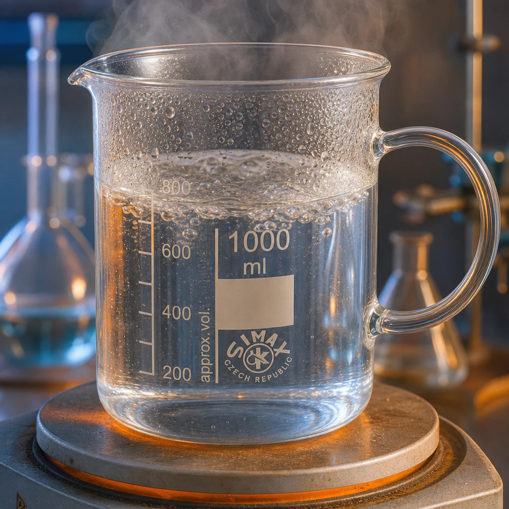 Laborbedarf Becherglas 1000ml mit Griff siedende Flüssigkeit Laborausstattung