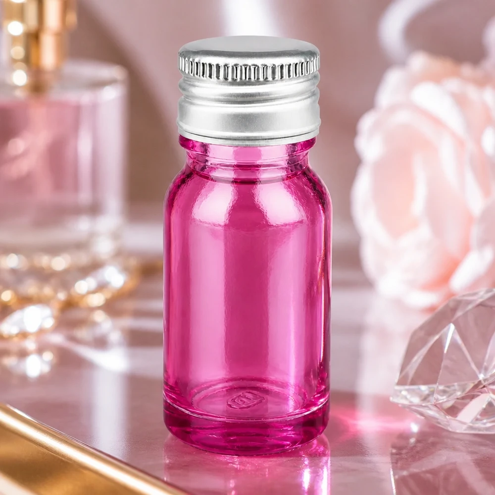 10ml Flasche 11mm Schraubverschluss Alu-Silberer Standard PurpleLine.UT18/10 Kompakte 10ml STD Flasche Purple mit leichtgängigem 11mm Aluminiumverschluss für Reise und Unterwegs