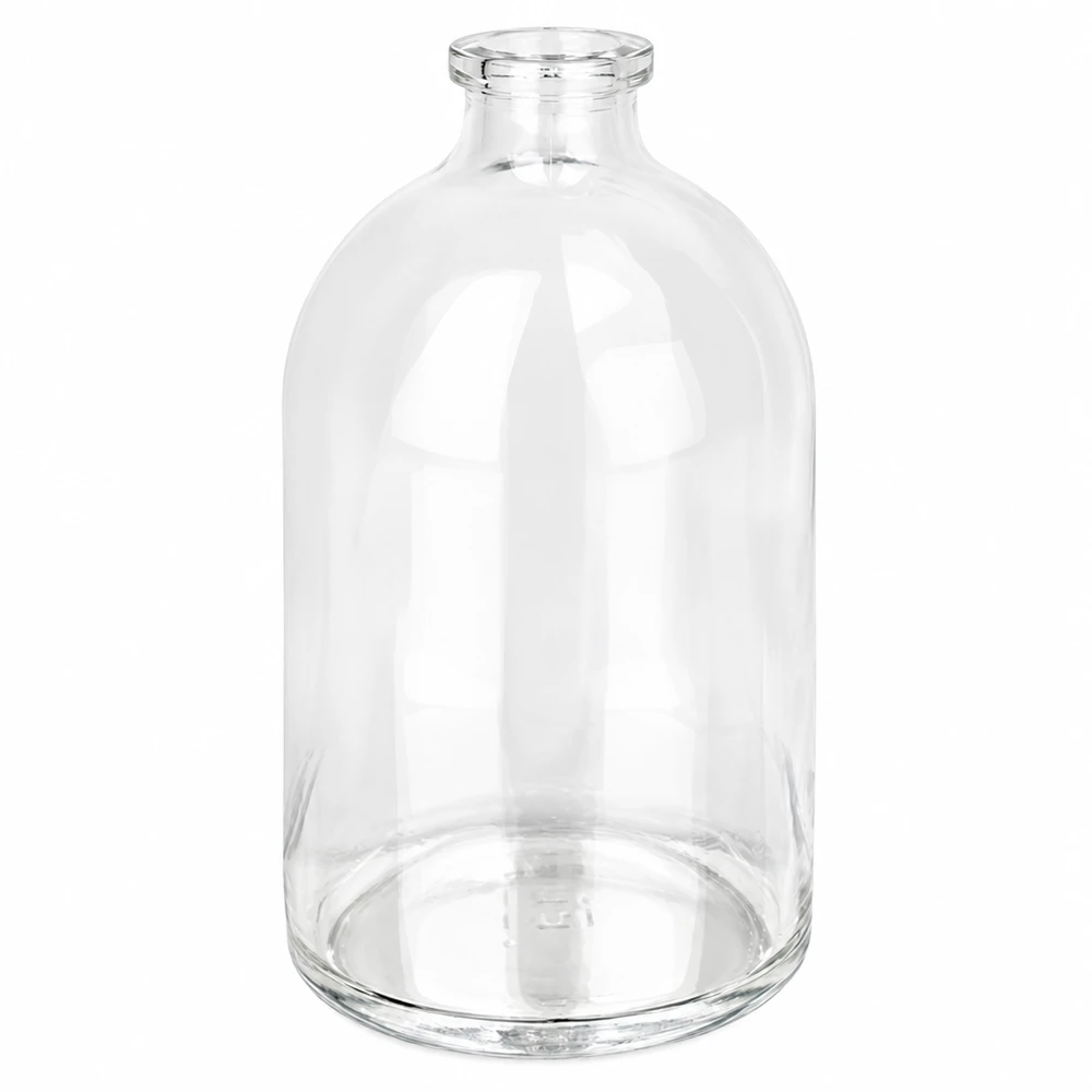 Injektionsflasche Klarglas 100ml Pharmazeutische Injektionsflasche 100ml aus klarem Glas in Apothekerflaschform