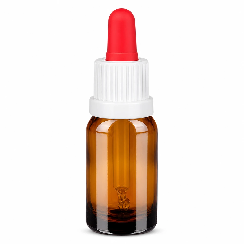 Hochwertige 10ml Glasflasche mit Pipette für DIY Kosmetik und Naturprodukte