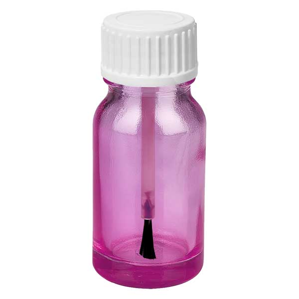 10ml Pinselflasche weiss Standard PurpleLine UT18/10