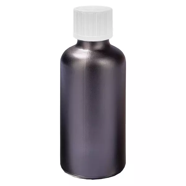 50ml Flasche 11mm Schraubverschluss weiß Standard Kindersicherung BlackLine UT18/50 50ml Flasche 11mm Schraubverschluss weiß Standard Kindersicherung BlackLine UT18/50
