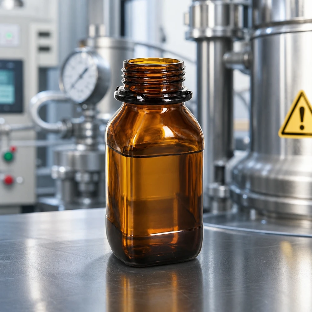 250ml Chemikalienflasche 250ml Amber-Laborflasche mit säureresistentem Glas für aggressive Chemikalien