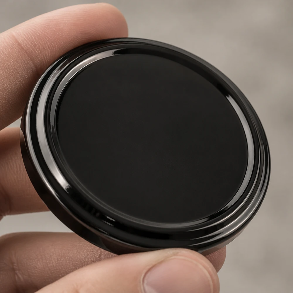 Kompakter runder Einmachdeckel schwarz 63mm TO63 mit mehrfacher Gewindestruktur UNiTWIST