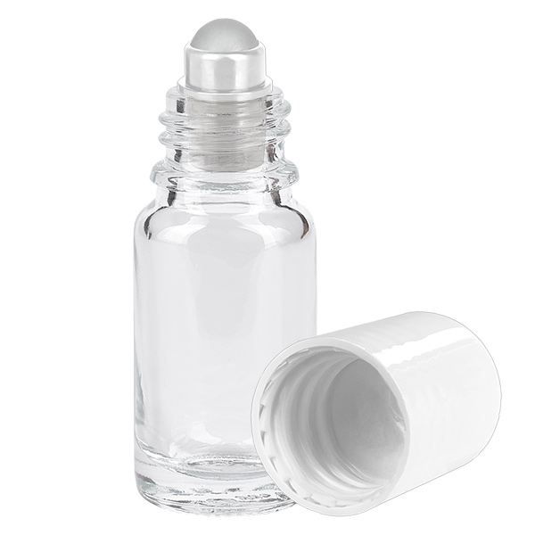 10ml Roll-On Flasche weiß Standardverschluss ClearLine UT18/10 10ml Roll-On Flasche weiß Standardverschluss ClearLine UT18/10