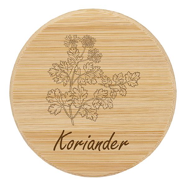 Holzdeckel "Koriander" für WECK RR60 Holzdeckel "Koriander" für WECK RR60