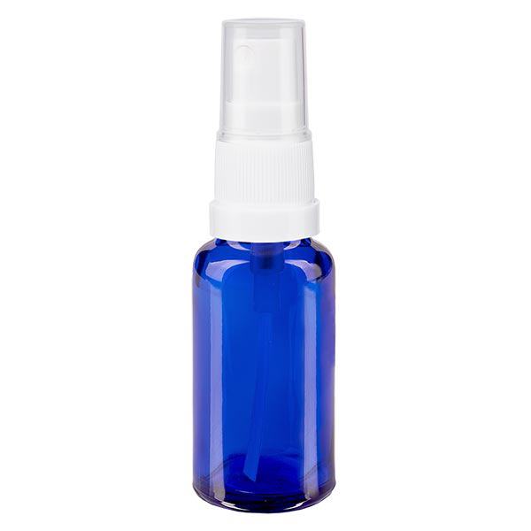 Apothekenflasche blau 20ml Sprayaufsatz weiß