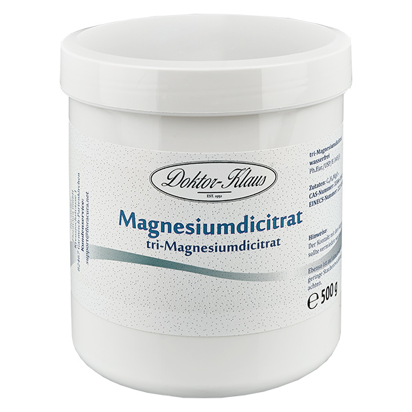 Tri-Magnesiumdicitrat (wasserfrei) 500g Doktor-Klaus Tri-Magnesiumdicitrat (wasserfrei) 500g Doktor-Klaus