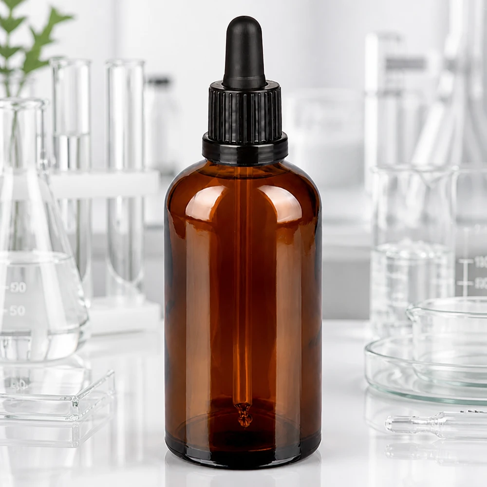 Professionelle 100ml Pipettenflasche mit lichtschützendem Design für Wirkstoffe