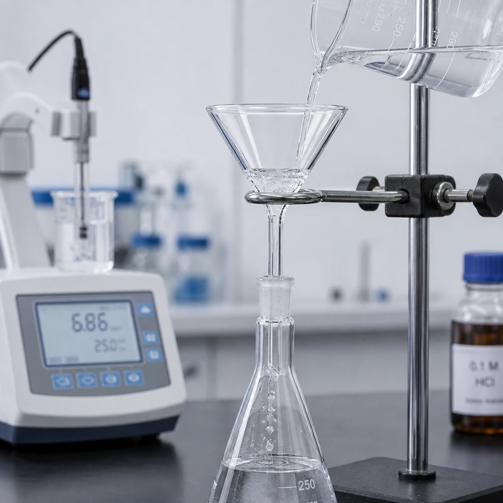 Trichter ø55mm Kalk-Soda, Winkel 60°, Kurzstil Universeller 60-Grad-Trichter aus Kalk-Soda-Glas für Parfümherstellung Pharmazie und Analytik