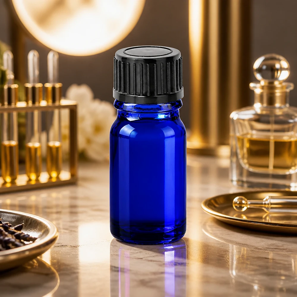 Professionelle 5ml Flasche mit blauer Lichtschutzfunktion und zuverlässigem Schraubverschluss