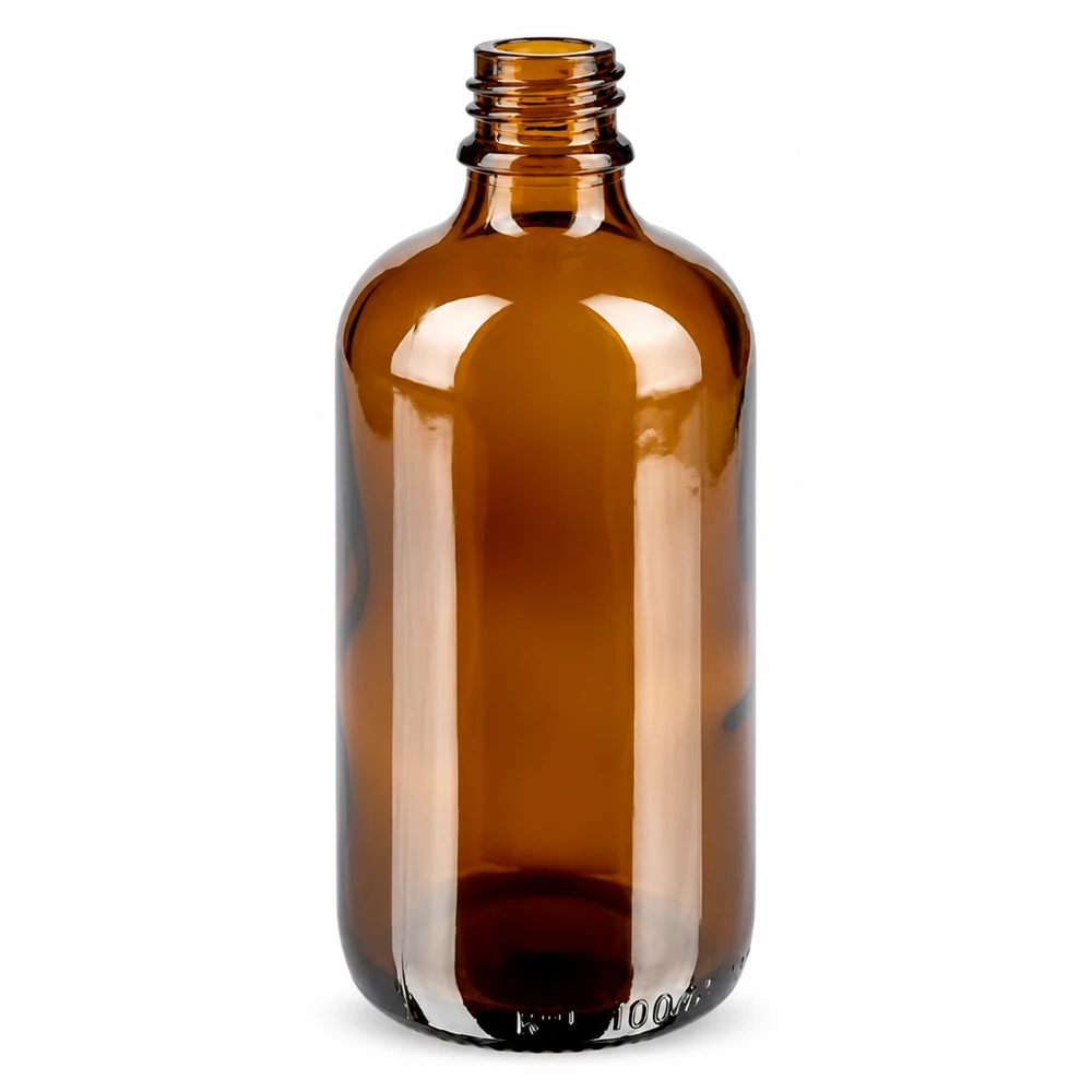 Professionelle 100ml Apothekerflasche aus getöntem Glas für Laboranwendungen und Pharmazie