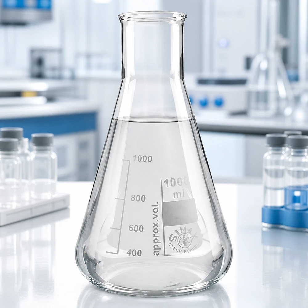 Erlenmeyerkolben 200ml Weithals Weithals-Kolben 200ml aus klarem Glas für professionelle Laborausstattung