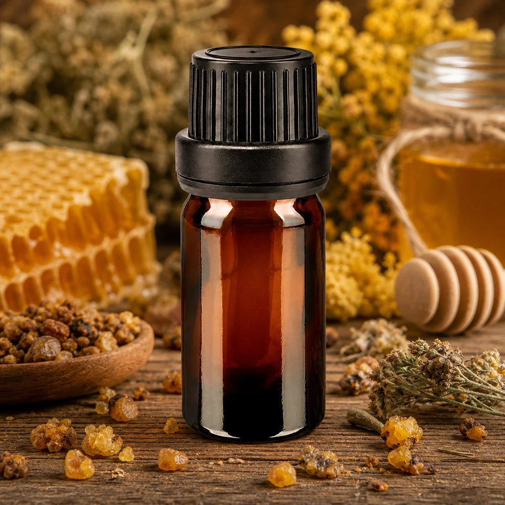 Apothekenflasche braun 5ml Schraubverschluss schwarz Dichteinlage Originalitätsverschluss Apothekerglas 5ml braun mit schwarzem 11mm OV für natürliche Extrakte aus Propolis und Harzen