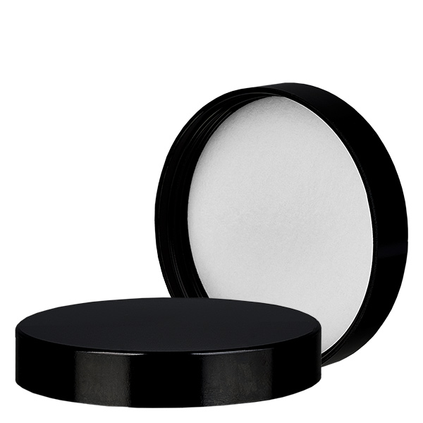 Bakelit Schraubverschluss schwarz, Gewinde 63mm/R3 ApoGlas