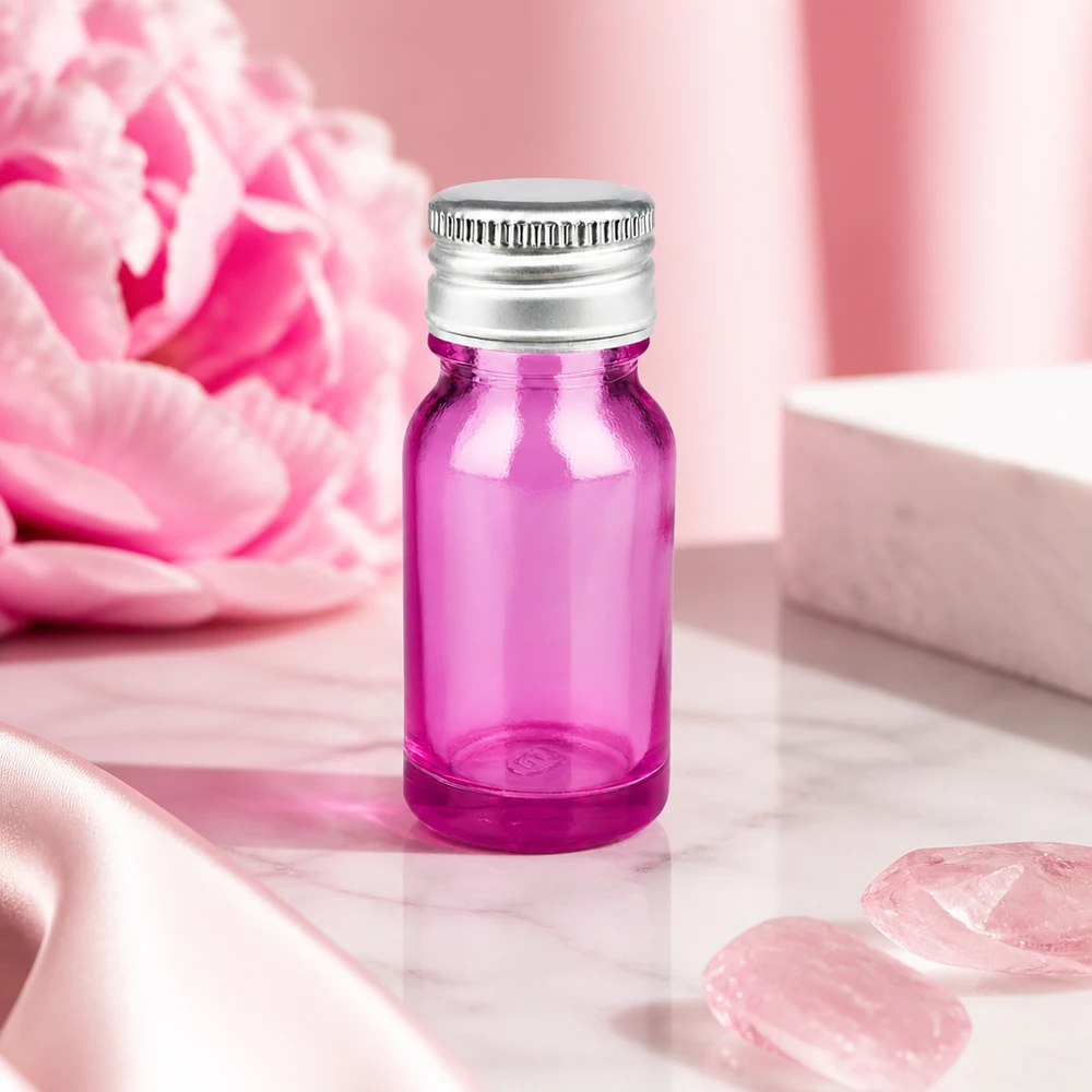 10ml Flasche 11mm Schraubverschluss Alu-Silberer Standard PurpleLine.UT18/10 10ml Flasche Purple mit UV-Schutz Eigenschaften und hochwertigem Aluminium Silber Verschluss