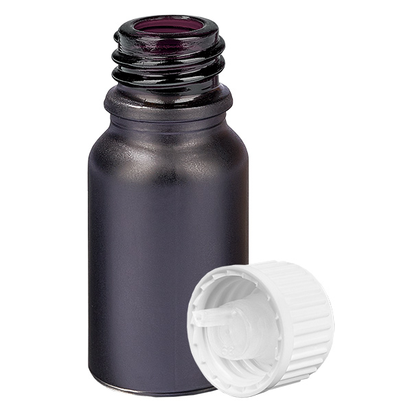 10ml Tropfflasche 0.9mm weiß Standardverschluss BlackLine UT18/10