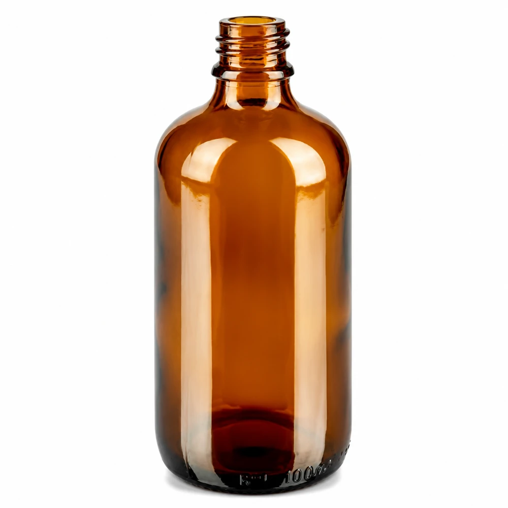 100ml Flasche 11mm Schraubverschluss grün Standard BrownLine UT18/100 Professionelle 100ml Braunglasverpackung mit 11mm Öffnung für Arzneimittel und Extrakte