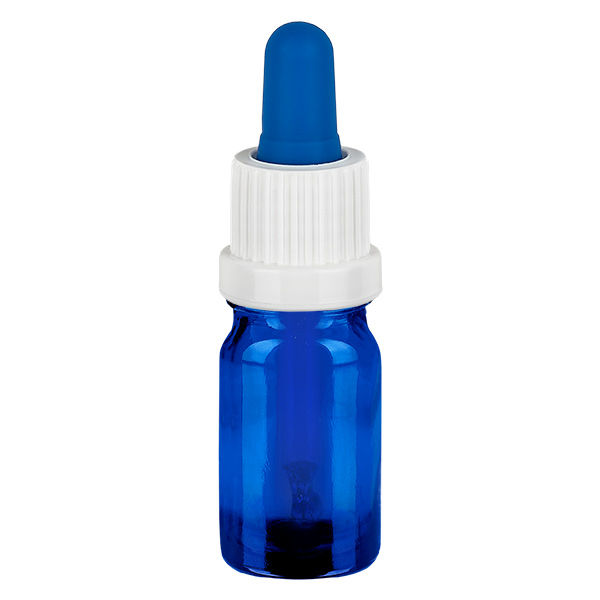 5ml Pipettenflasche weiß/blau Originalitätsverschluss BlueLine UT18/5