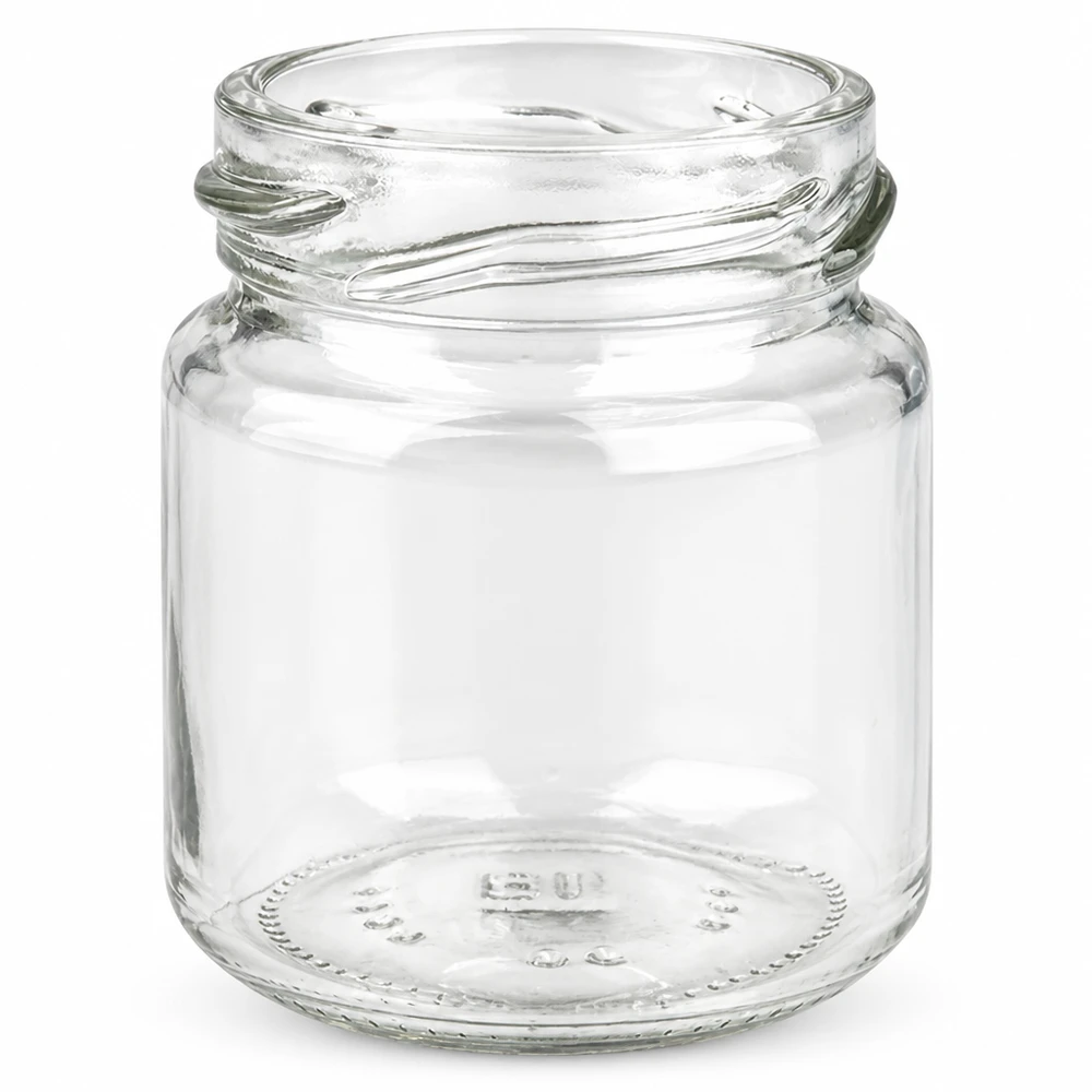 53ml Rundglas ohne Deckel (TO43) UNiTWIST UNiTWIST Rundglas 53ml Klarglas kleines Einmachglas für Lebensmittel geeignet