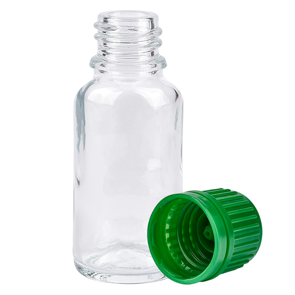20ml Flasche 11mm Schraubverschluss grün Originalitätsverschluss ClearLine UT18/20 20ml Flasche 11mm Schraubverschluss grün Originalitätsverschluss ClearLine UT18/20