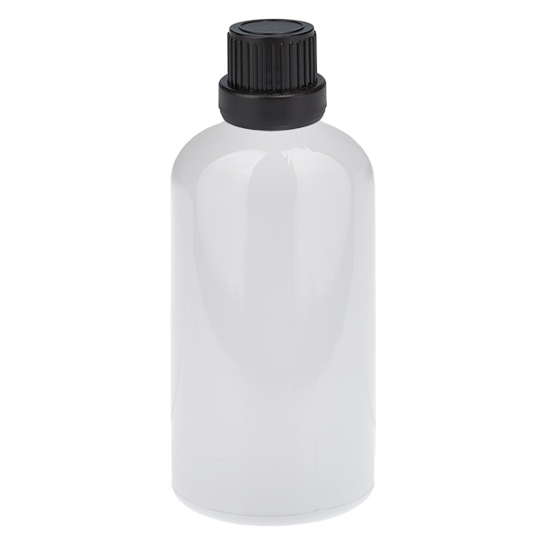 100ml Tropfflasche 2mm schwarz Originalitätsverschluss WhiteLine UT18/100