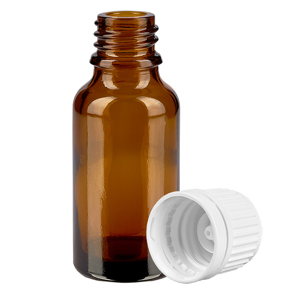 20ml Flasche 11mm Schraubverschluss weiß Originalitätsverschluss BrownLine UT18/20 20ml Flasche 11mm Schraubverschluss weiß Originalitätsverschluss BrownLine UT18/20