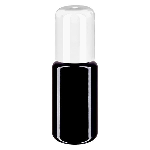 Apothekenflasche violett 20ml Roll-On Verschluss weiß Apothekenflasche violett 20ml Roll-On Verschluss weiß