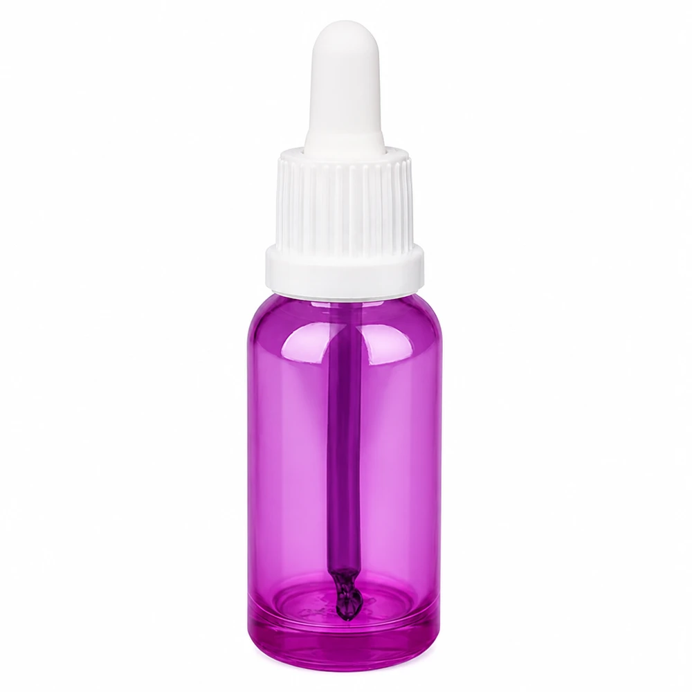 Professionelle 20ml Tropfflasche mit weißem OV Verschluss für Kosmetik und Pharma