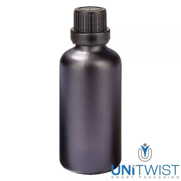 50ml Tropfflasche 2mm Originalitätsverschluss BlackL. UT18/50 50ml Tropfflasche 2mm Originalitätsverschluss BlackL. UT18/50